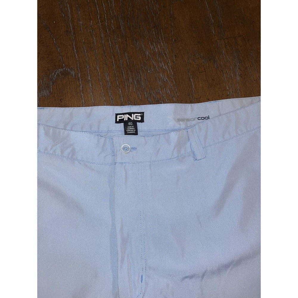 Ping Oxford Sensor Cool Golf Performance Flex Shorts Men's Size 40 Blue - Picture 4 of 5
